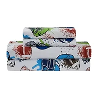 Sweet Home Collection™ Football Printed Kids Bedding Set Includes Sheet Set