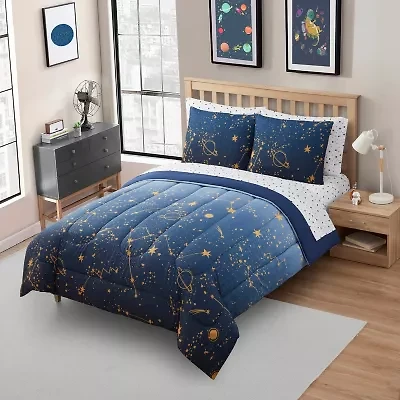 Sweet Home Collection™ Galaxy Printed Kids Bedding Set includes Sheet Set