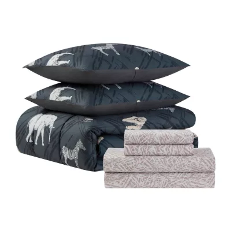 Sweet Home Collection™ Safari Jungle Kids Printed Bedding Set Includes Sheet