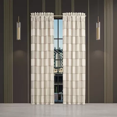 Queen Street Benton Rod Pocket Light-Filtering Set of 2 Curtain Panel