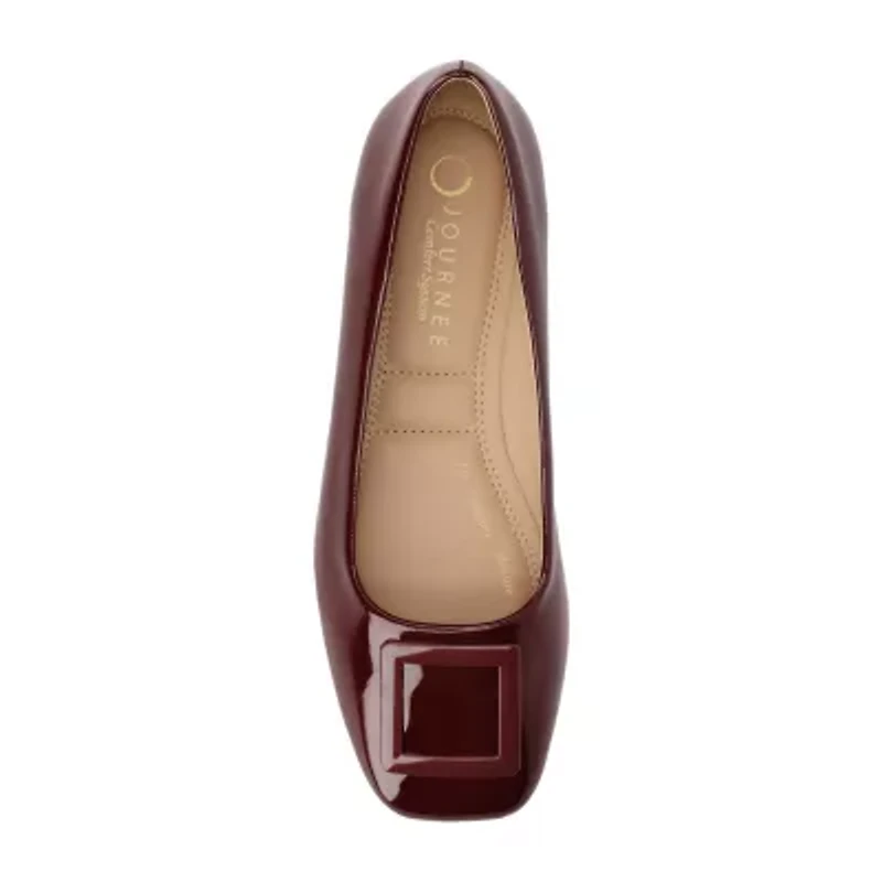 Journee Collection Womens Square Ballet Flats