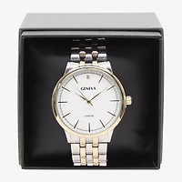 Geneva Mens Two Tone Bracelet Watch Mac8175jc