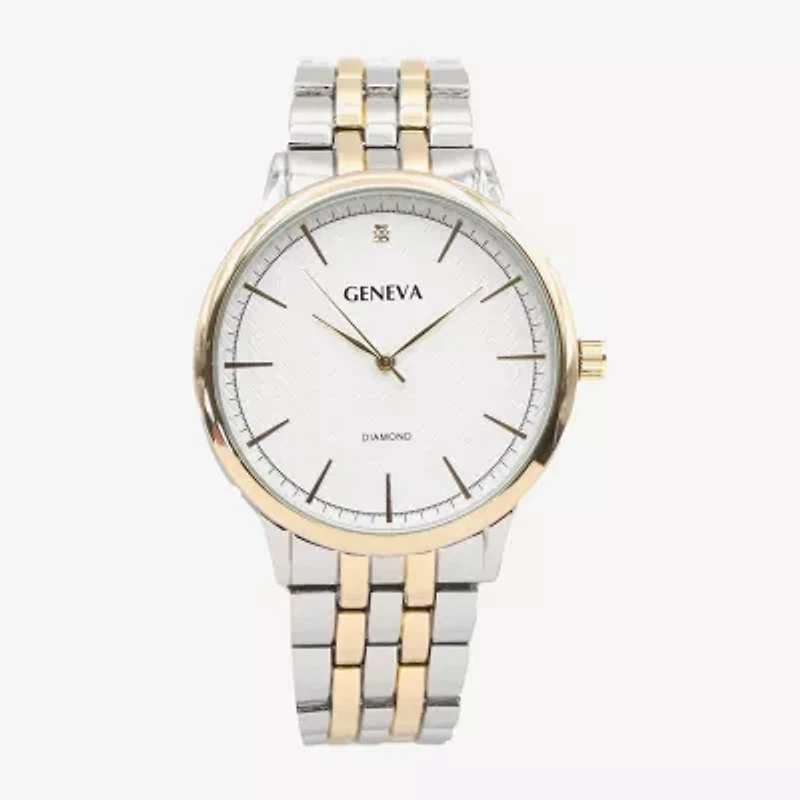 Geneva Mens Two Tone Bracelet Watch Mac8175jc