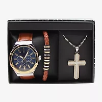 Mens Blue 3-pc. Watch Boxed Set Mac7149jc