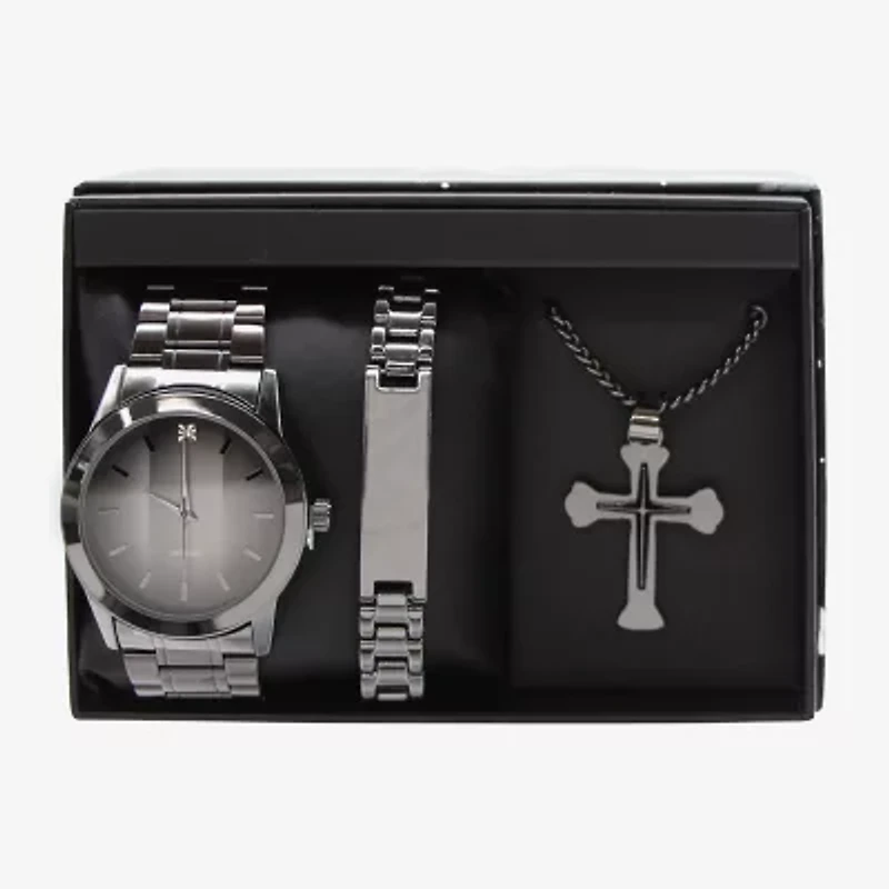 Mens Black 3-pc. Watch Boxed Set Mac7151jc