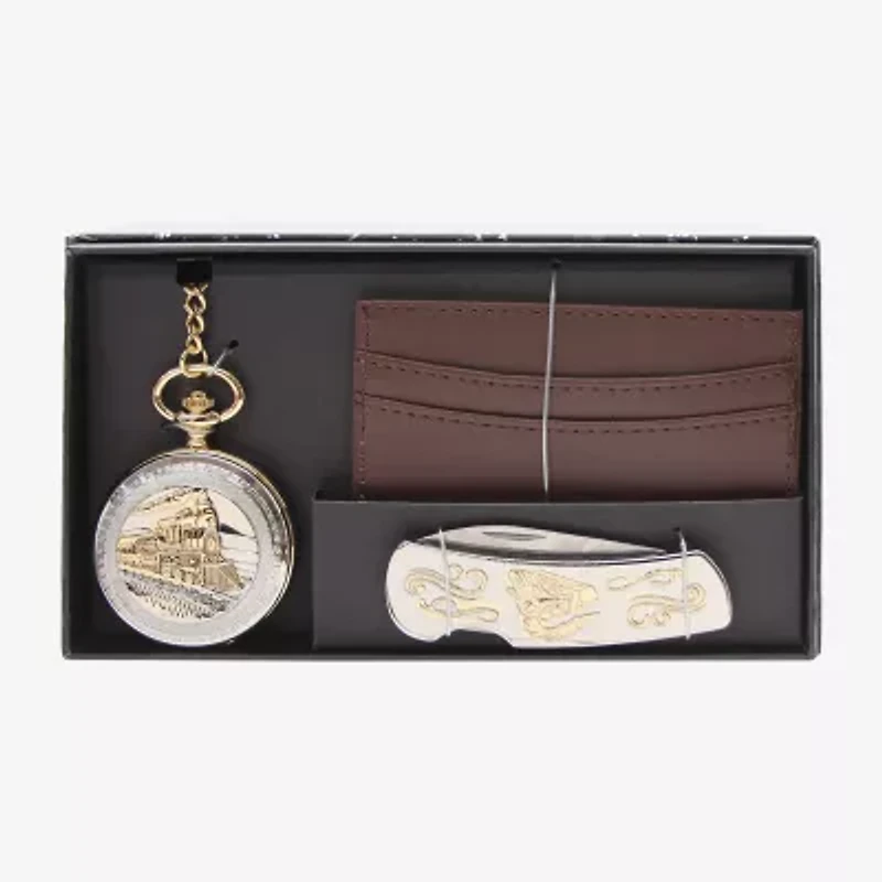 Mens Two Tone 3-pc. Watch Boxed Set Mac7152jc