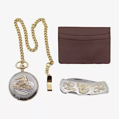 Mens Two Tone 3-pc. Watch Boxed Set Mac7152jc