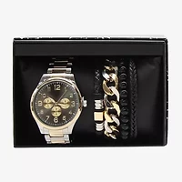 Mens Two Tone 5-pc. Watch Boxed Set Mac7154jc
