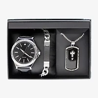 Mens Black 3-pc. Watch Boxed Set Mac7157jc