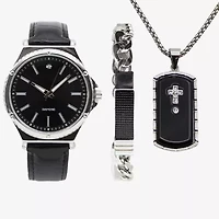 Mens Black 3-pc. Watch Boxed Set Mac7157jc
