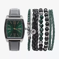 Geneva Mens Black 3-pc. Watch Boxed Set Mac7141jc