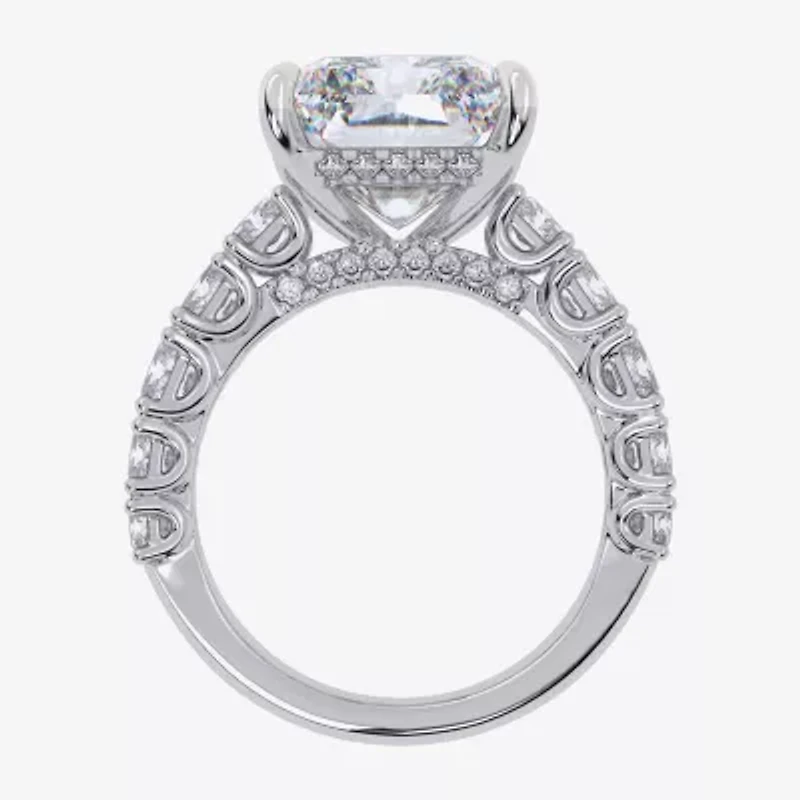 Signature By Modern Bride G/Vs2-Si1 Womens 8 1/4 Ct. T.W. Lab Grown White Diamond 14K Gold Side Stone Engagement Ring