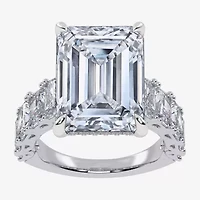 Signature By Modern Bride G/Vs2-Si1 Womens 8 1/4 Ct. T.W. Lab Grown White Diamond 14K Gold Side Stone Engagement Ring