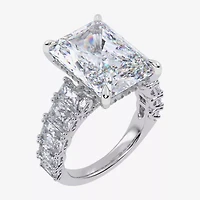 Signature By Modern Bride G/Vs2-Si1 Womens 8 1/4 Ct. T.W. Lab Grown White Diamond 14K Gold Side Stone Engagement Ring