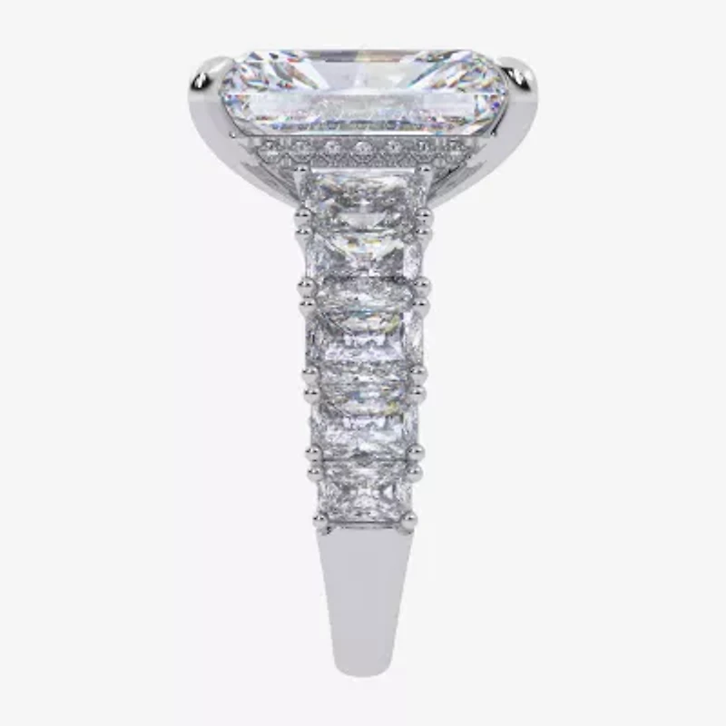 Signature By Modern Bride G/Vs2-Si1 Womens 8 1/4 Ct. T.W. Lab Grown White Diamond 14K Gold Side Stone Engagement Ring