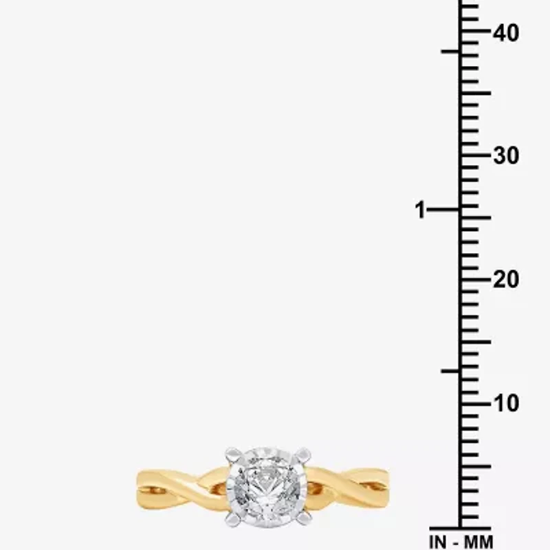 (H-I, I1) Womens 1 CT. T.W. Lab Grown White Diamond 14K Gold Over Silver Bridal Set