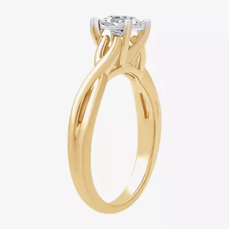 (H-I, I1) Womens 1 CT. T.W. Lab Grown White Diamond 14K Gold Over Silver Bridal Set