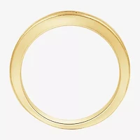 (H-I / I1) Womens 4MM 1/2 CT. T.W. Lab Grown White Diamond 14K Gold Over Silver Wedding Band