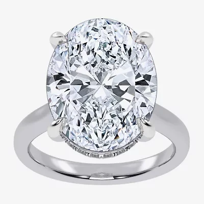 Signature By Modern Bride (G/Vs2-Si1) Womens 8 1/4 Ct. T.W. Lab Grown White Diamond 14K Gold Oval Engagement Ring
