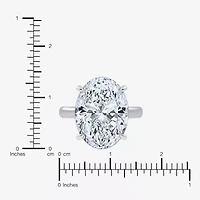 Signature By Modern Bride (G/Vs2-Si1) Womens 8 1/4 Ct. T.W. Lab Grown White Diamond 14K Gold Oval Solitaire Engagement Ring
