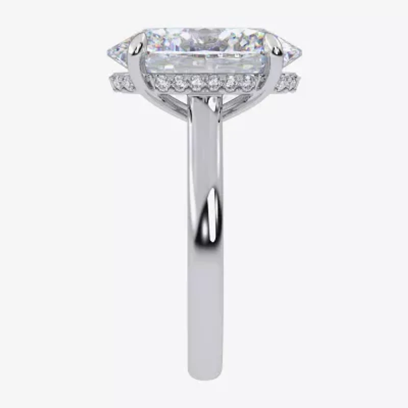 Signature By Modern Bride (G/Vs2-Si1) Womens 8 1/4 Ct. T.W. Lab Grown White Diamond 14K Gold Oval Solitaire Engagement Ring