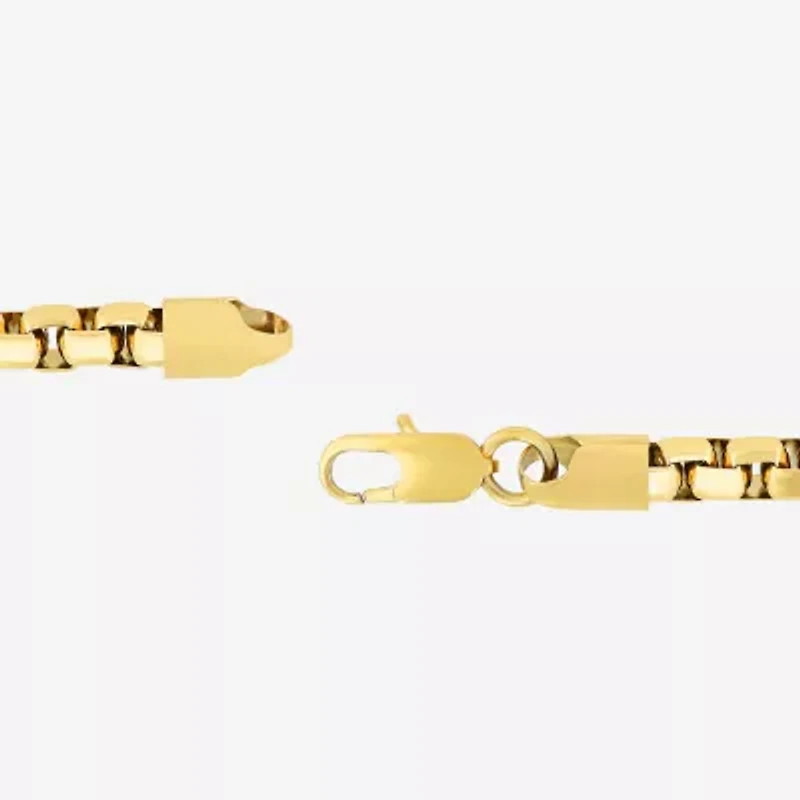 Mens Stainless Steel Solid 8 1/2 Inch Link Bracelet