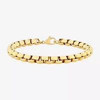 Mens Stainless Steel Solid 8 1/2 Inch Link Bracelet