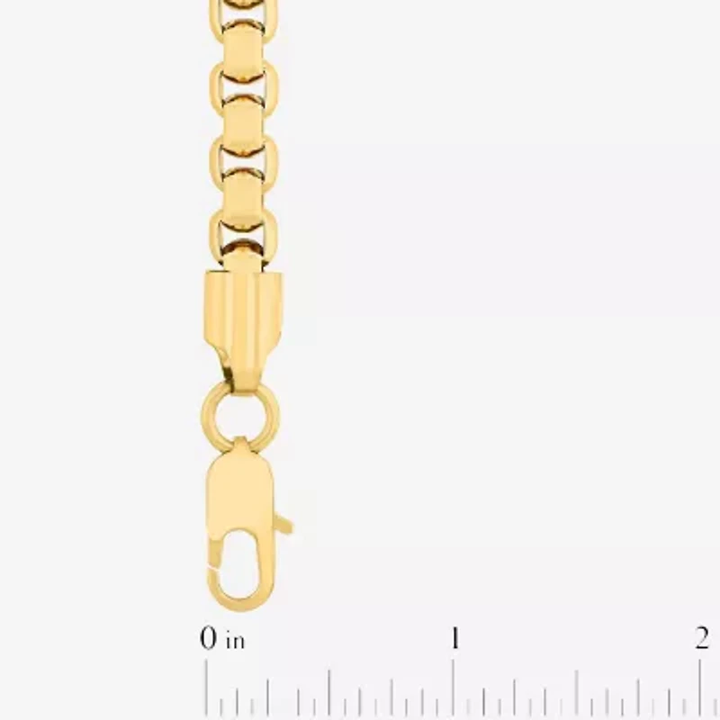 Mens Stainless Steel Solid 8 1/2 Inch Link Bracelet