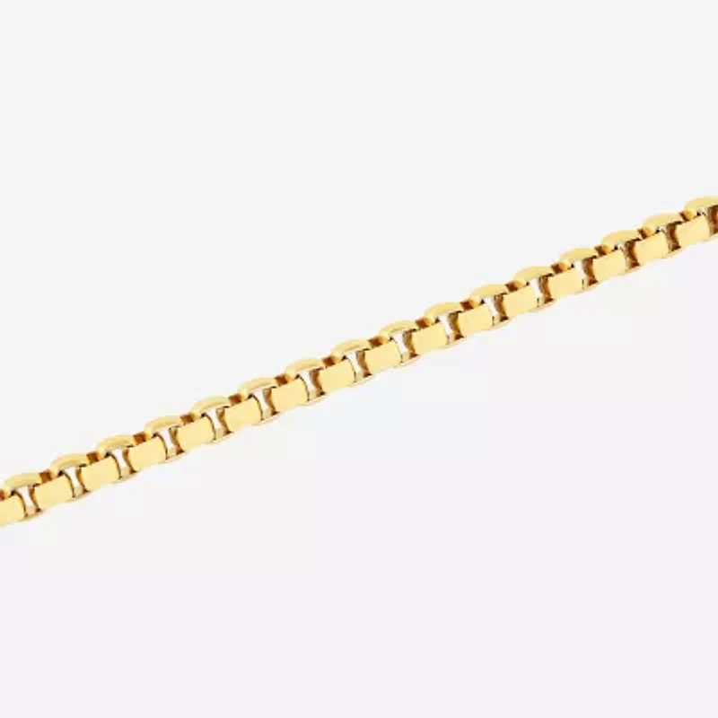 Mens Stainless Steel Solid 8 1/2 Inch Link Bracelet