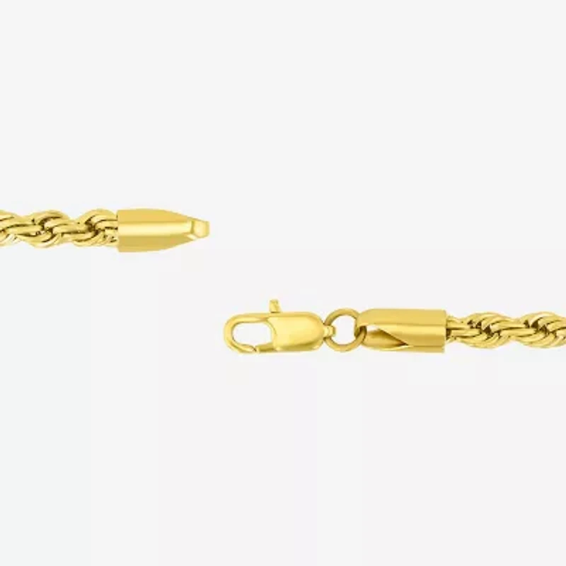 Mens Stainless Steel Solid 8 1/2 Inch Link Bracelet