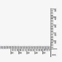 Diamonart Womens Cubic Zirconia Sterling Silver 7.25 Inch Tennis Bracelet