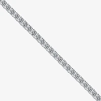 Diamonart Womens Cubic Zirconia Sterling Silver 7.25 Inch Tennis Bracelet