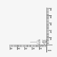 Diamonart Womens Cubic Zirconia Sterling Silver Heart 2-pc. Jewelry Set