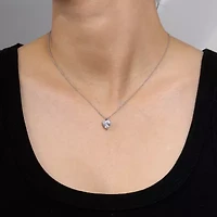 Diamonart Womens Cubic Zirconia Sterling Silver Heart 2-pc. Jewelry Set