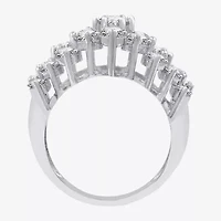 (G, Si1-Si2) Womens 3 CT. T.W. Lab Grown White Diamond Sterling Silver Cocktail Ring