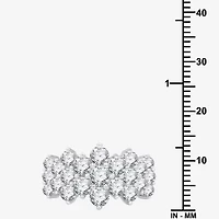 (G, Si1-Si2) Womens 3 CT. T.W. Lab Grown White Diamond Sterling Silver Cocktail Ring