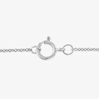 (G, Si1-Si2) Womens 1/2 CT. T.W. Lab Grown White Diamond Sterling Silver 18 Inch Pendant Necklace