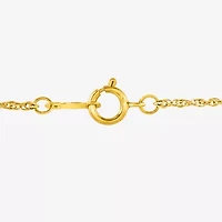 (G, Si1-Si2) Womens 1/2 CT. T.W. Lab Grown White Diamond 14K Gold Over Silver 18 Inch Pendant Necklace