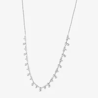 (G, Si1-Si2) Womens White Diamond 12 Inch Tennis Necklace