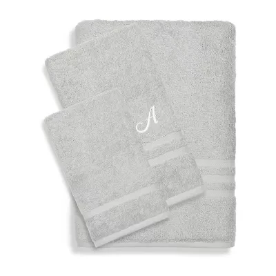 Linum Home Textiles Denzi Monogram Towel Collection 3-pc. Bath Set