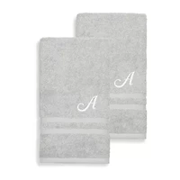 Linum Home Textiles Denzi Monogram Towel Collection 2-pc. Hand