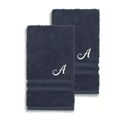 Linum Home Textiles Denzi Monogram Towel Collection 2-pc. Hand
