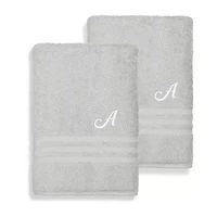Linum Home Textiles Denzi Monogram Towel Collection 2-pc. Bath