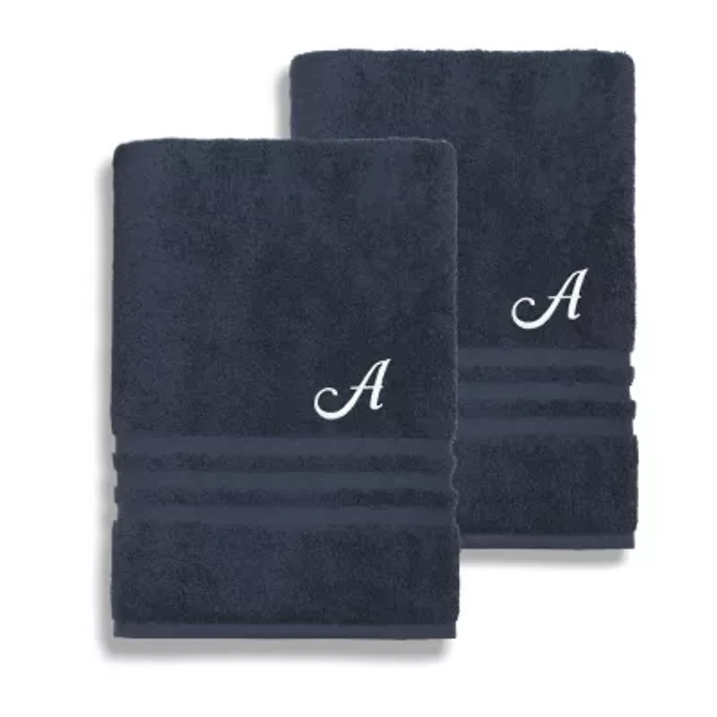 Linum Home Textiles Denzi Monogram Towel Collection 2-pc. Bath