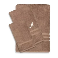 Linum Home Textiles Denzi Monogram Towel Collection 3-pc. Bath Set