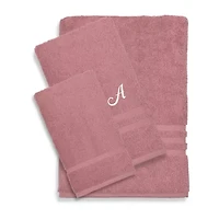 Linum Home Textiles Denzi Monogram Towel Collection 3-pc. Bath Set