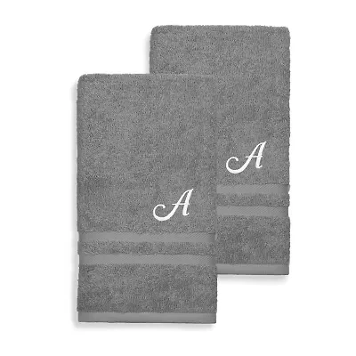 Linum Home Textiles Denzi Monogram Towel Collection 2-pc. Hand