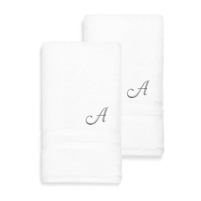 Linum Home Textiles Denzi Monogram Towel Collection 2-pc. Hand