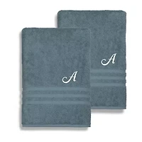 Linum Home Textiles Denzi Monogram Towel Collection 2-pc. Bath
