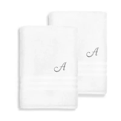 Linum Home Textiles Denzi Monogram Towel Collection 2-pc. Bath Sheet